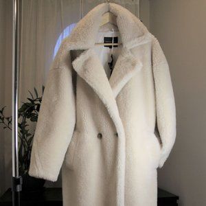 Teddy Coat Wool oversized MM brand inspired 100% wool NWT